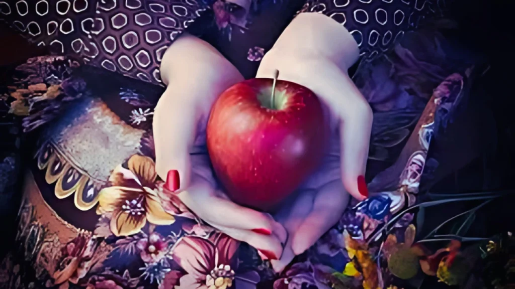 Women Holding a Apple