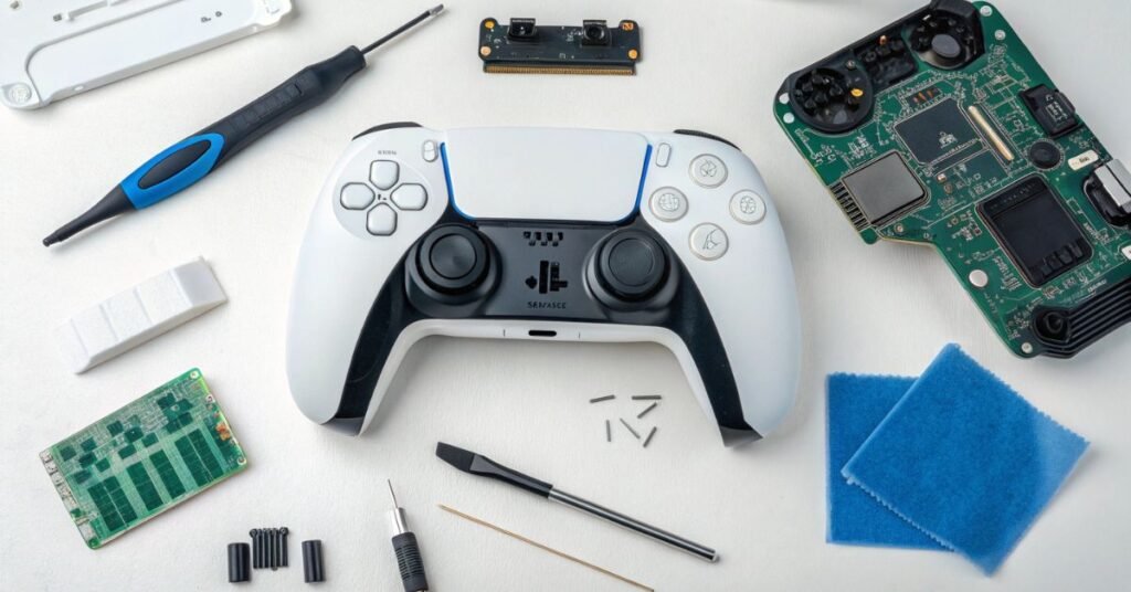 Clean Around the Analog Sticks
